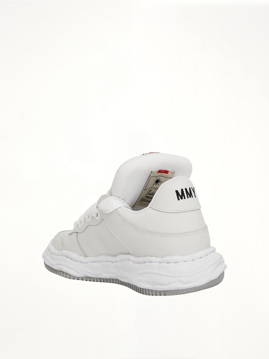Wayne OG Puffer Sneaker in White Back View | MAISON MIHARA YASUHIRO