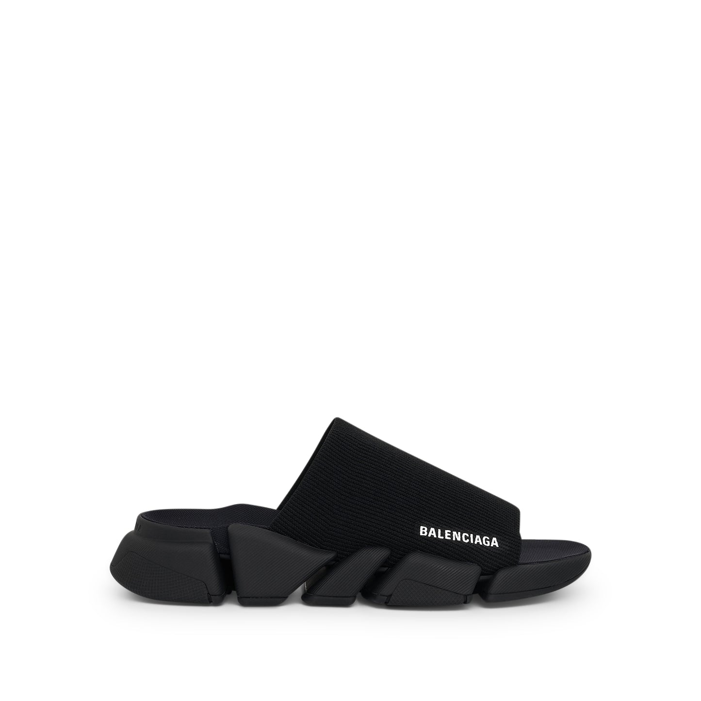 Speed 2.0 Recycled Knit Slide in Black