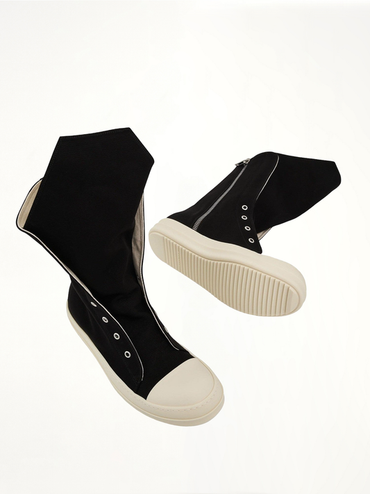 Boot Sneaker in Black/Milk