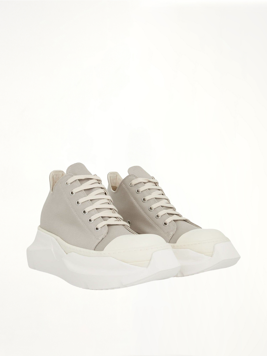 Abstract Sneaker in Pearl/Milk Front View | RICK OWENS DRKSHDW