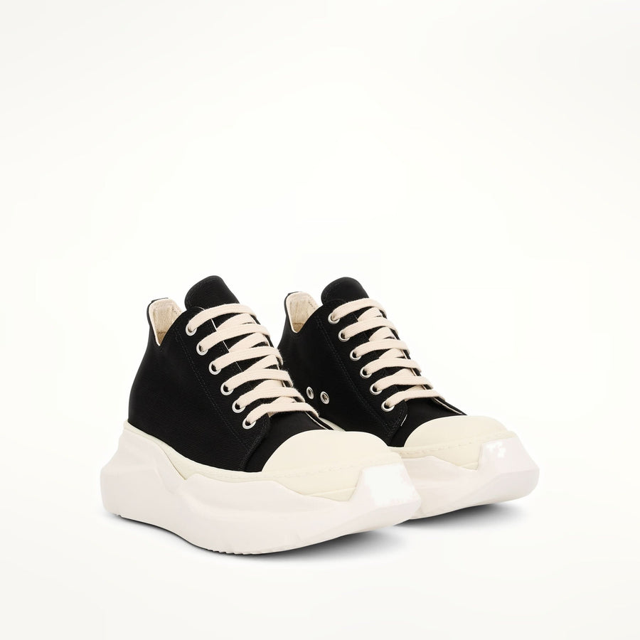 Abstract Sneaker in Black/Milk Front View | RICK OWENS DRKSHDW