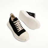 Abstract Sneaker in Black/Milk Top View | RICK OWENS DRKSHDW