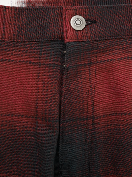 Maison Margiela x Pendleton Checked Pants in Black/Red