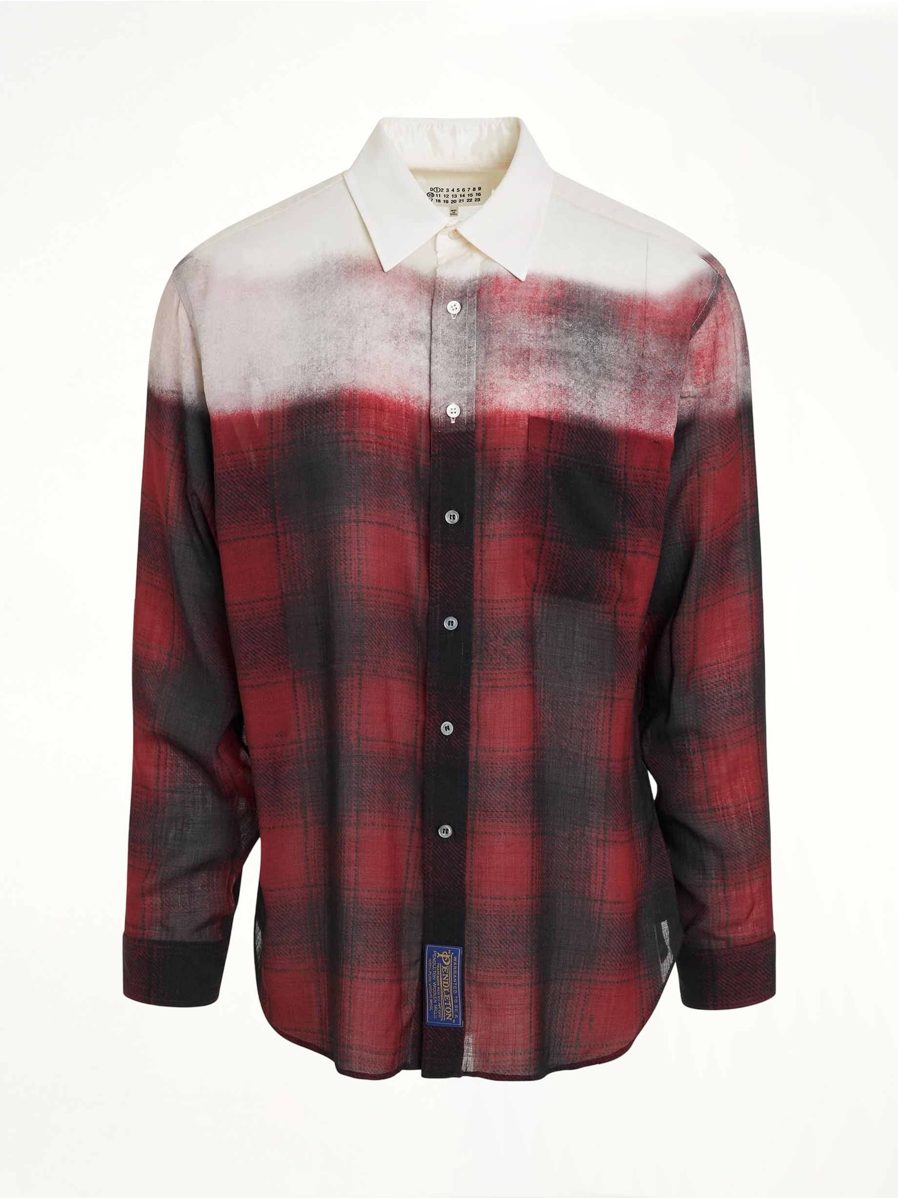 Maison Margiela x Pendleton Checked Shirt in Red Black