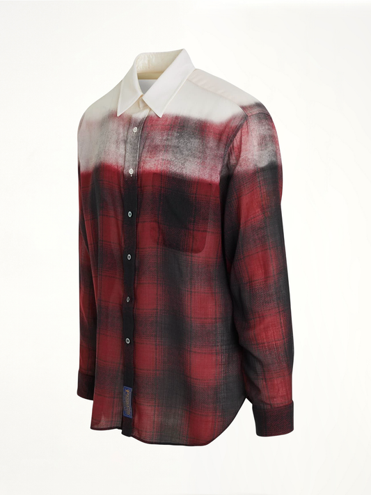 Maison Margiela x Pendleton Checked Shirt in Red Black