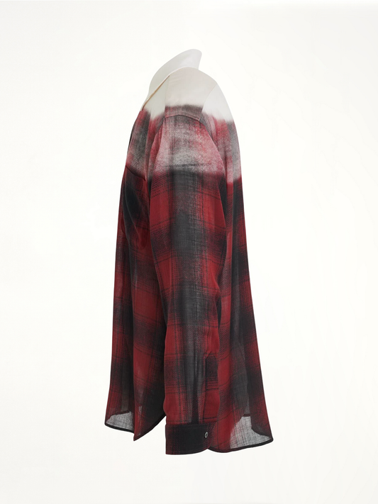 Maison Margiela x Pendleton Checked Shirt in Red Black