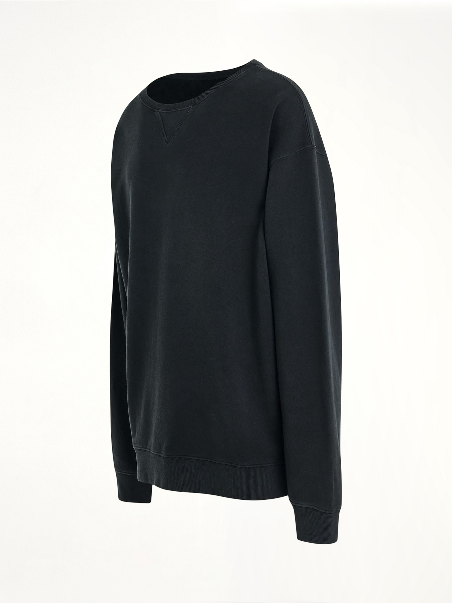 Open Neck Oversized Sweatshirt in Anthracite