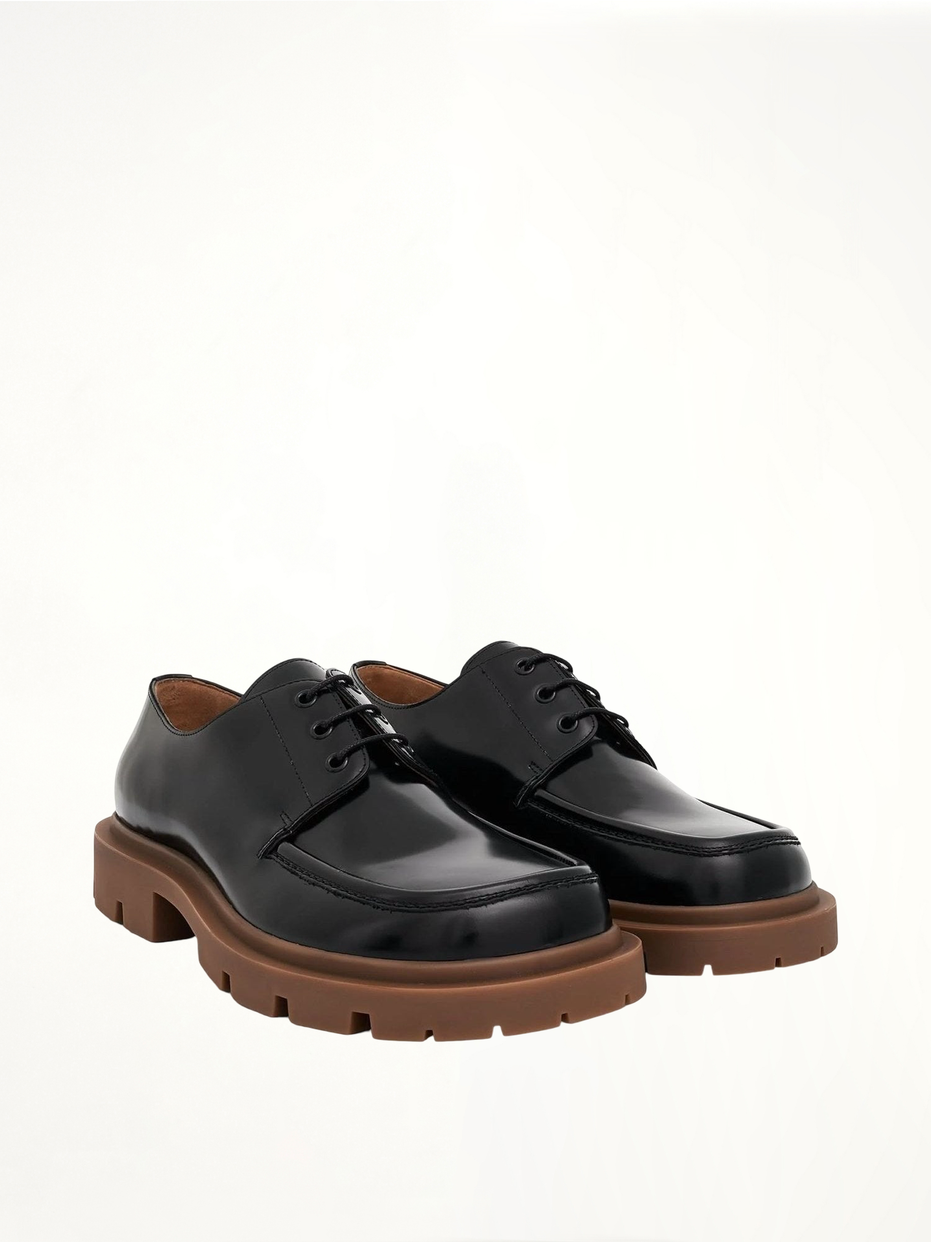 Ivy Derby in Black/Honey Front View | MAISON MARGIELA