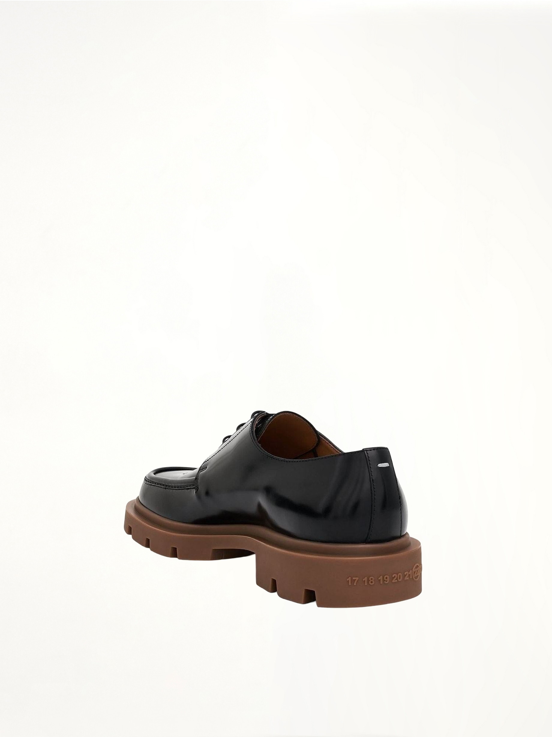 Ivy Derby in Black/Honey Back View | MAISON MARGIELA