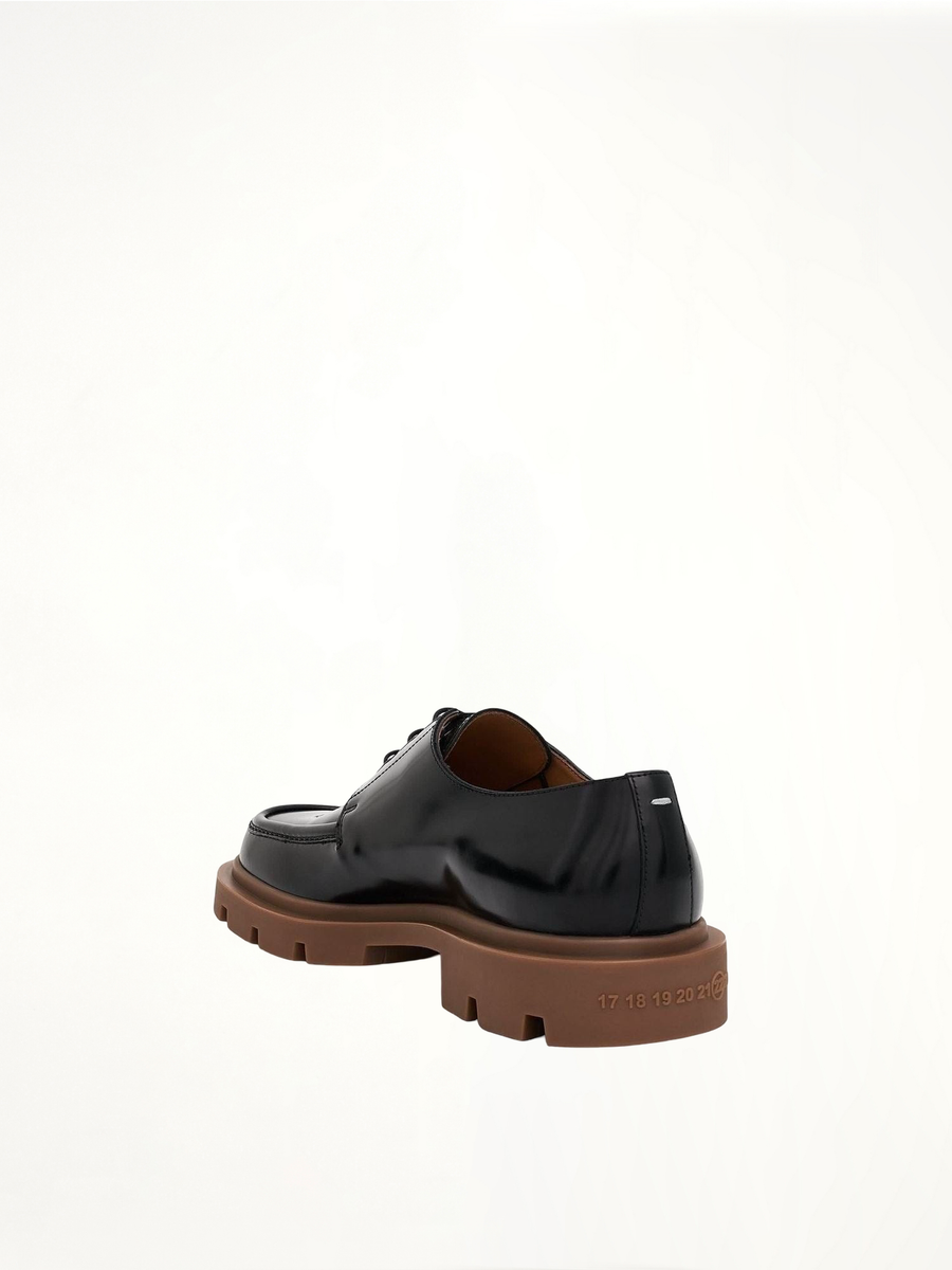Ivy Derby in Black/Honey Back View | MAISON MARGIELA