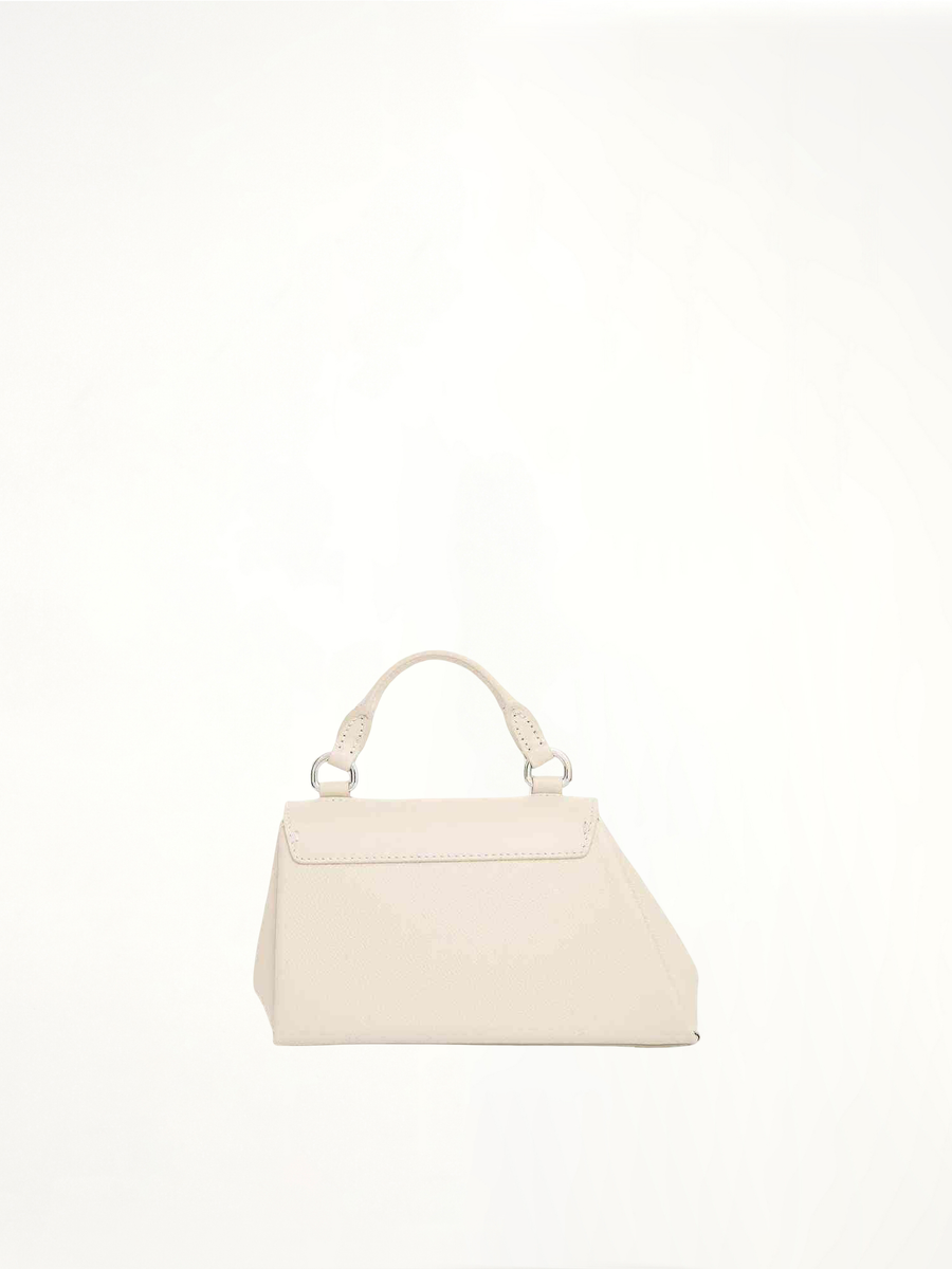 Micro Snatched Asymmetric Bag in Greige