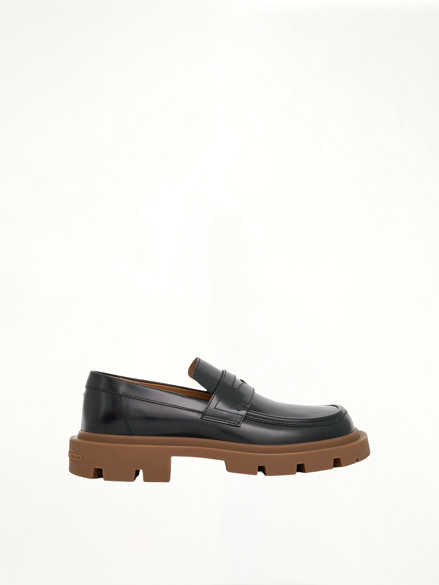Ivy Loafer in Black/Honey Side View | MAISON MARGIELA