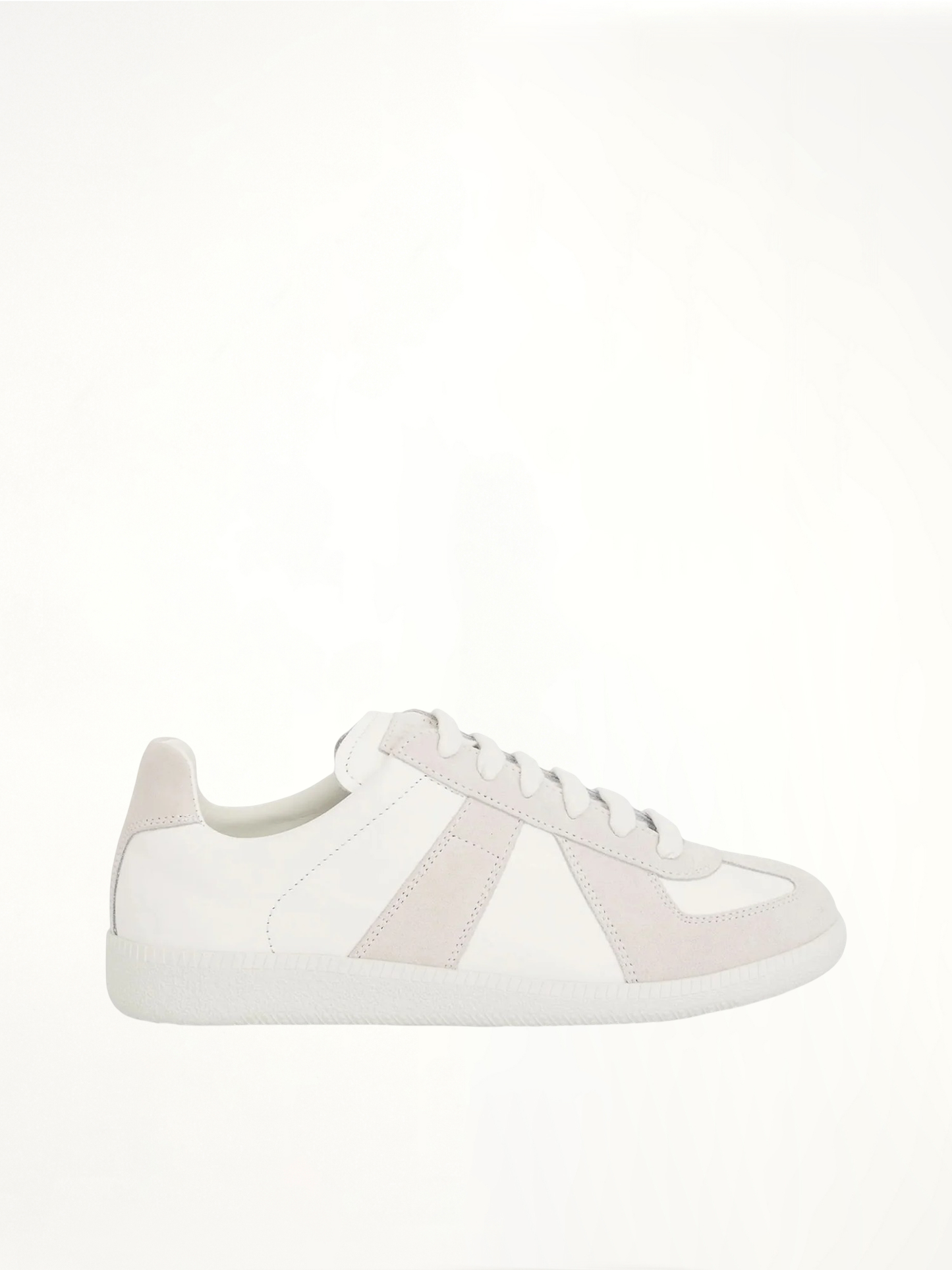 Replica Leather Sneaker in Off White