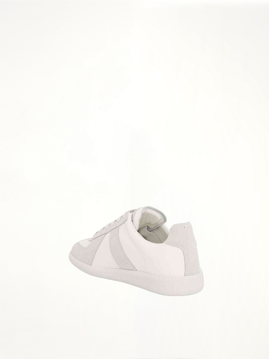 Replica Leather Sneaker in Off White