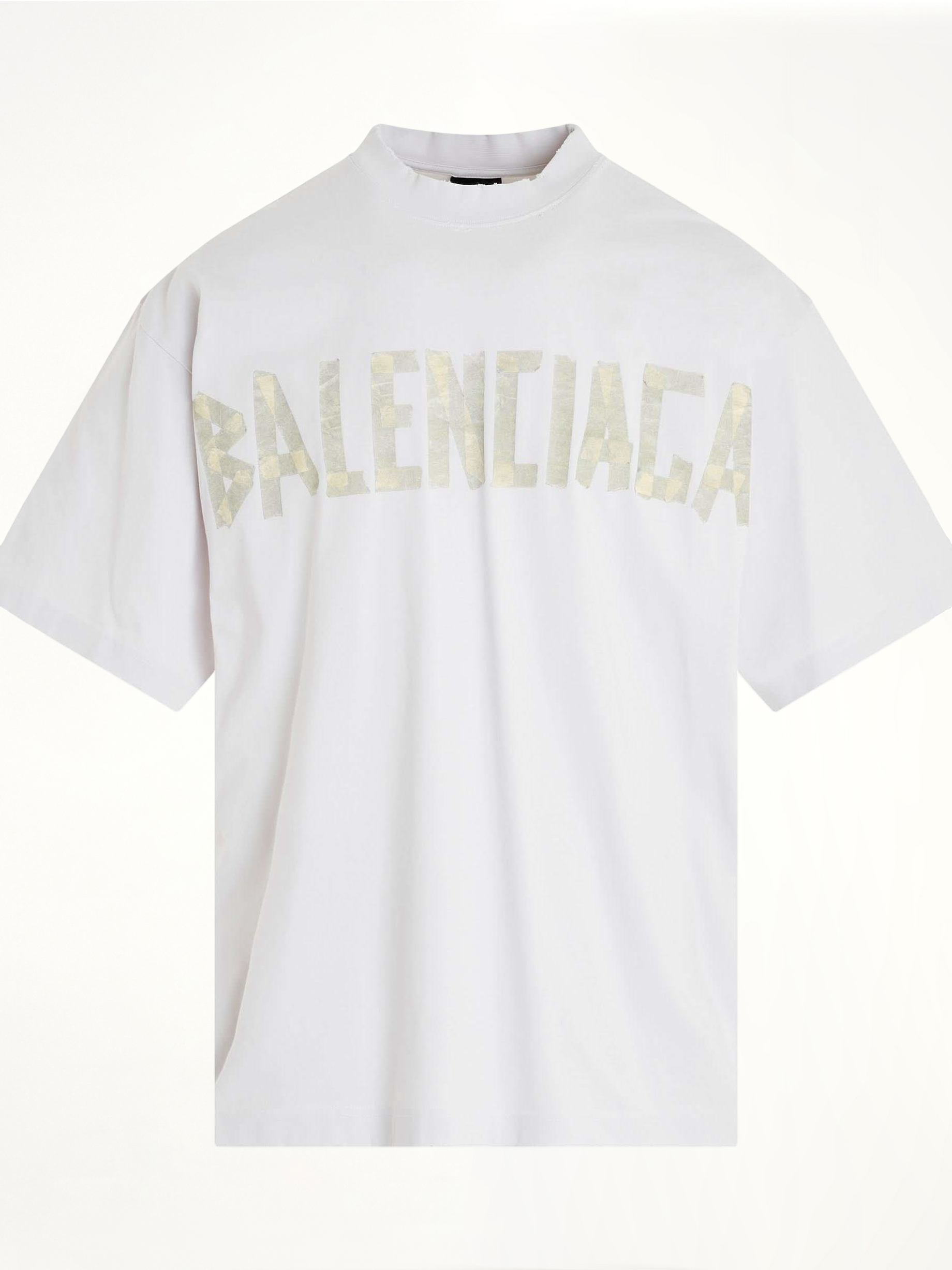 Tape Logo Vintage T-Shirt in White