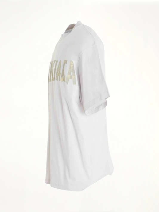 Tape Logo Vintage T-Shirt in White