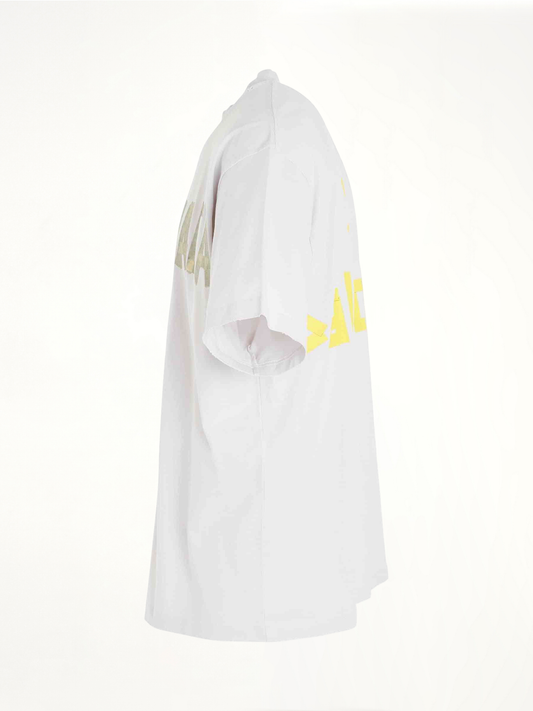 Tape Logo Vintage T-Shirt in White