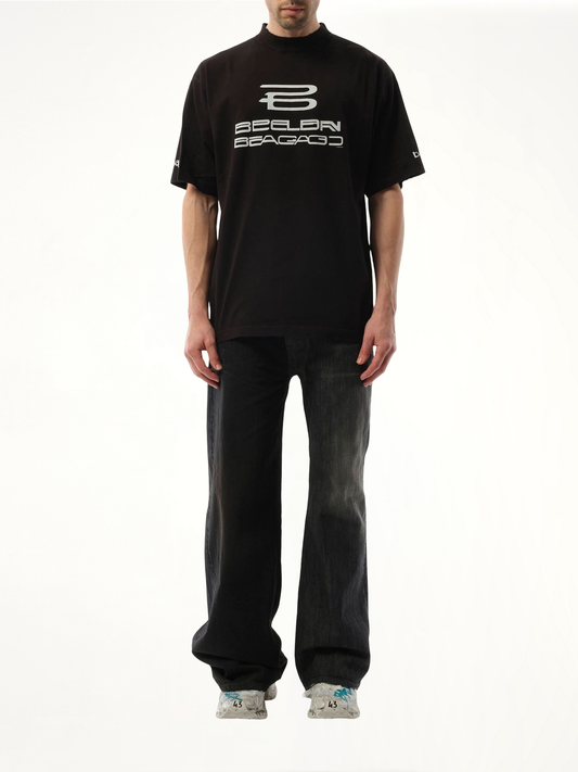 AI Generated Medium Fit T-Shirt in Black/White