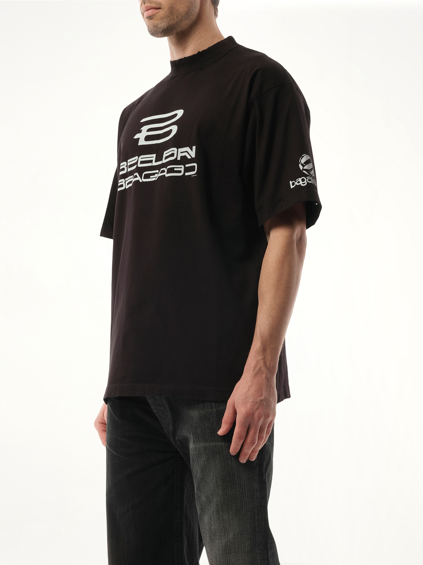 AI Generated Medium Fit T-Shirt in Black/White