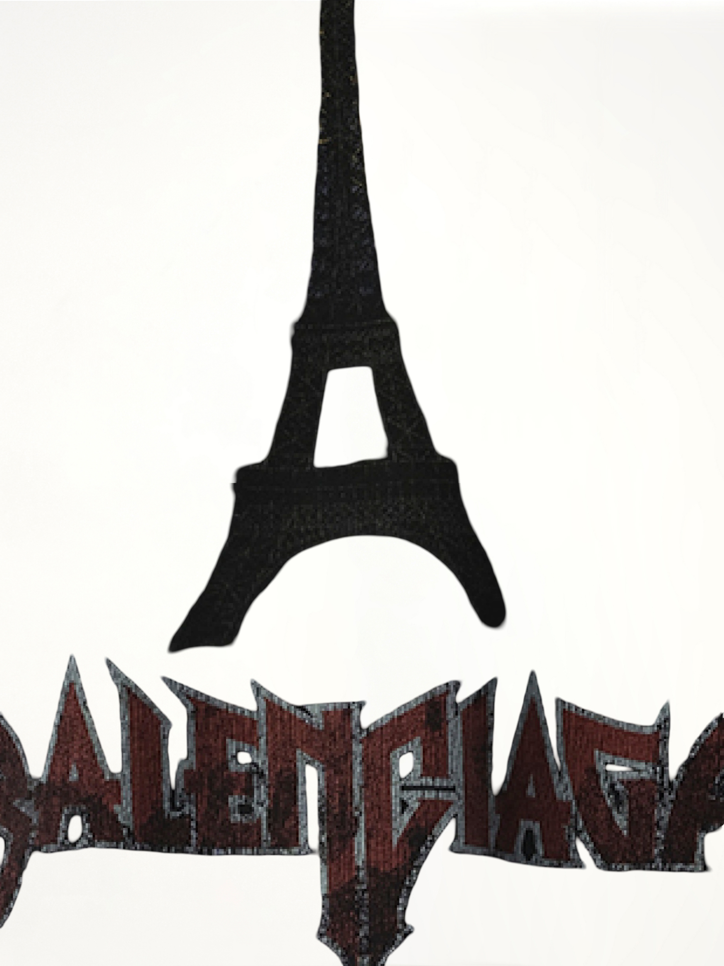 Paris Moon Oversized T-Shirt in Washed Black