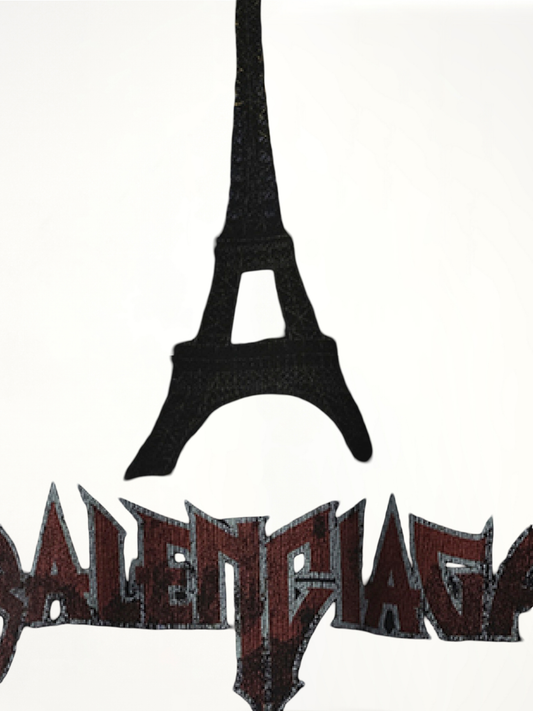 Paris Moon Oversized T-Shirt in Washed Black