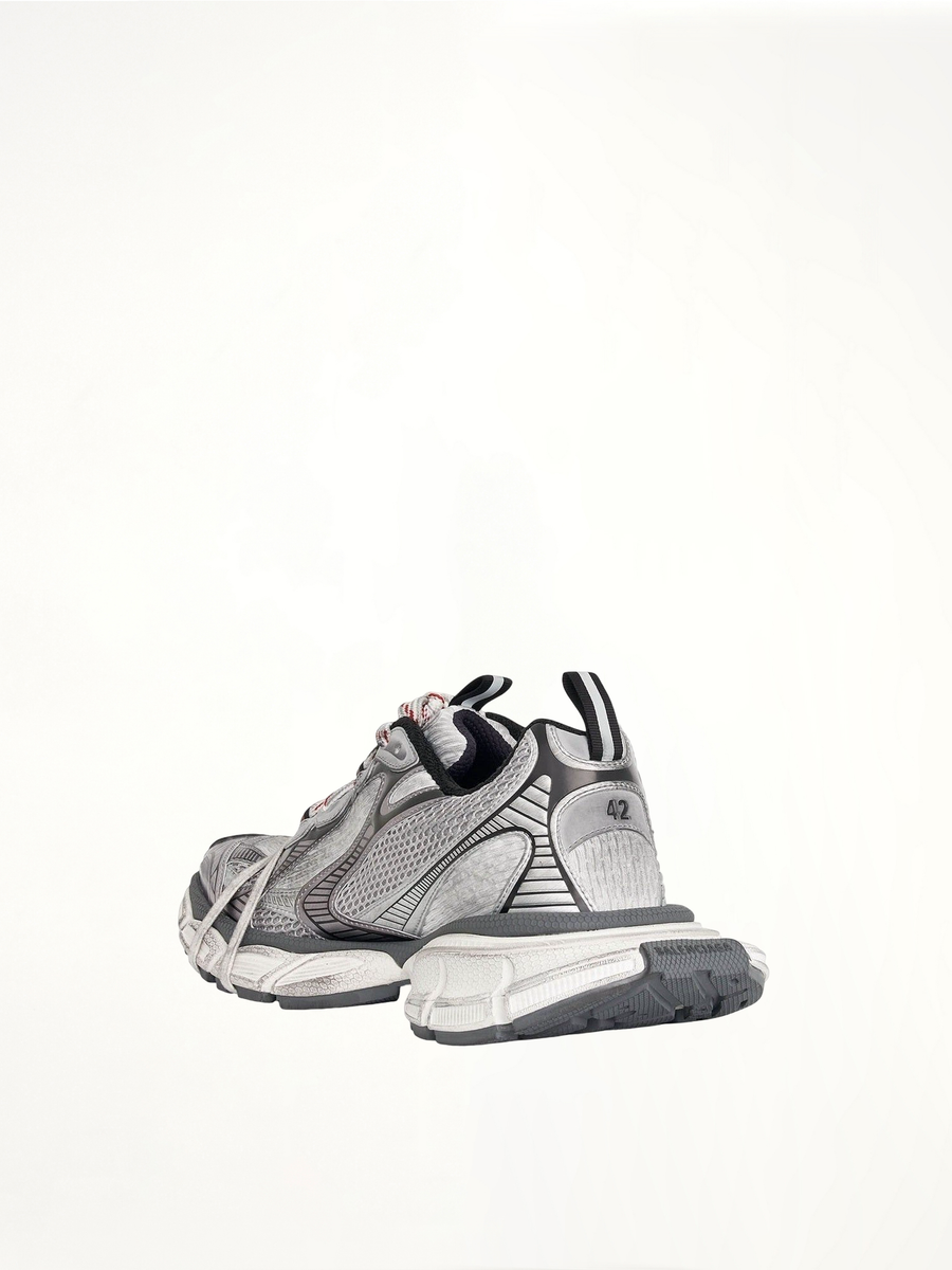 3XL Sneaker in Grey/White/Red Back View | BALENCIAGA
