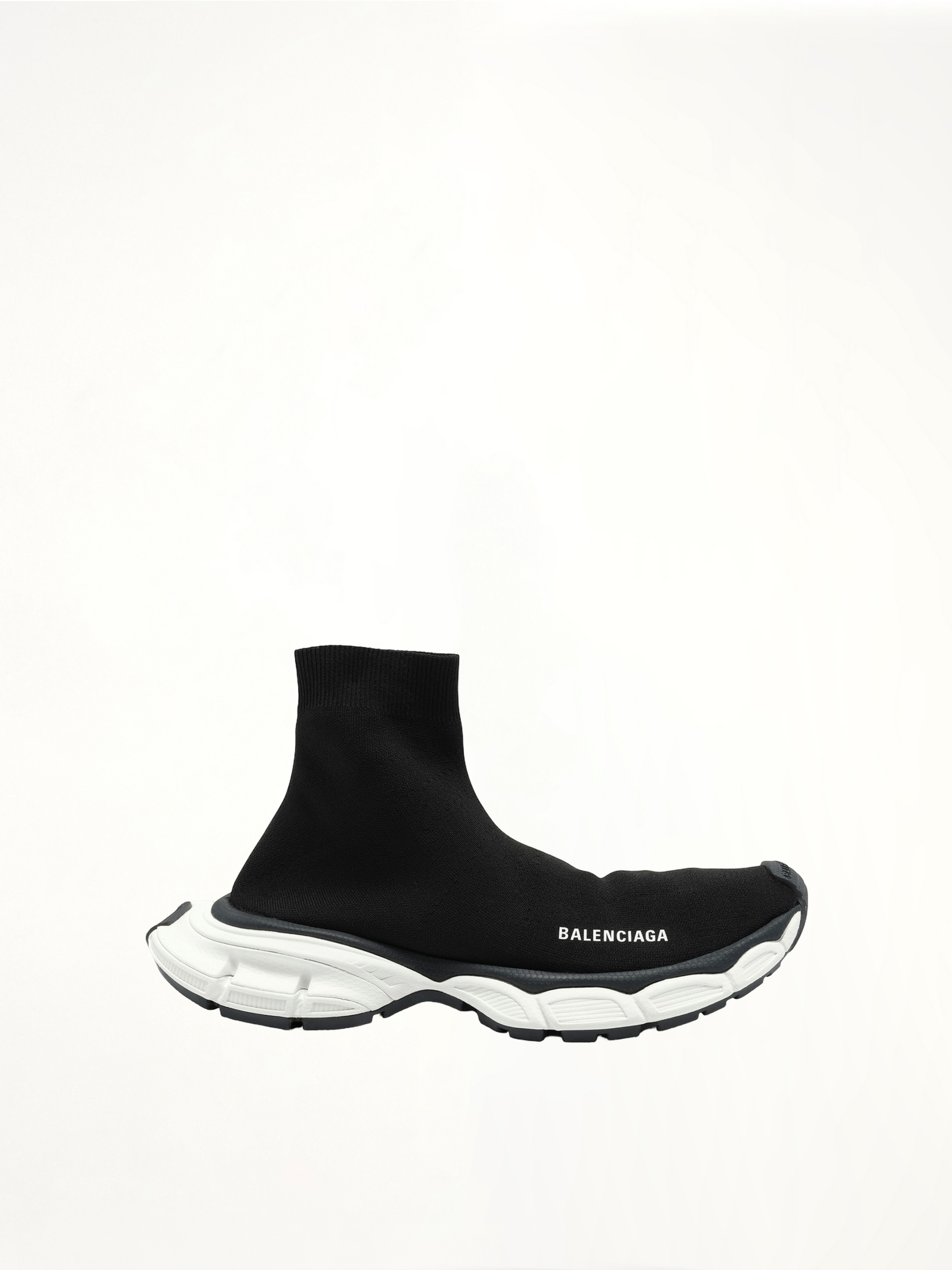 3XL Sock Sneaker in Black/White