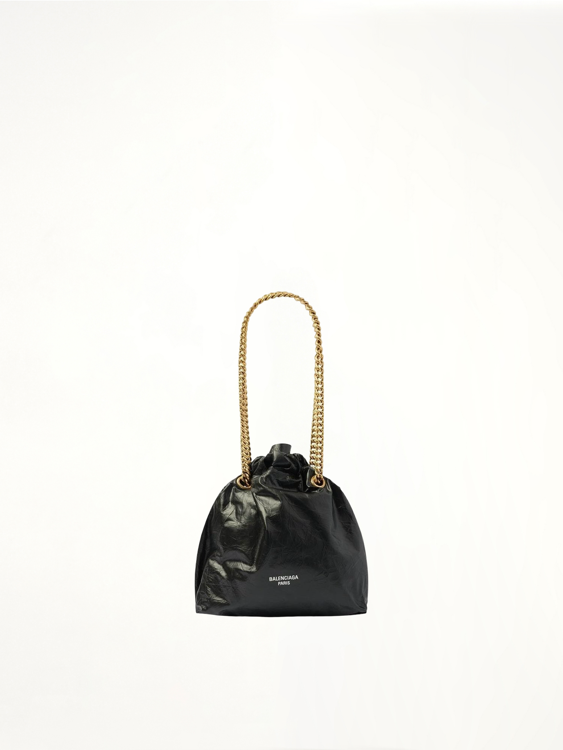 Small Crush Tote Bag in Black