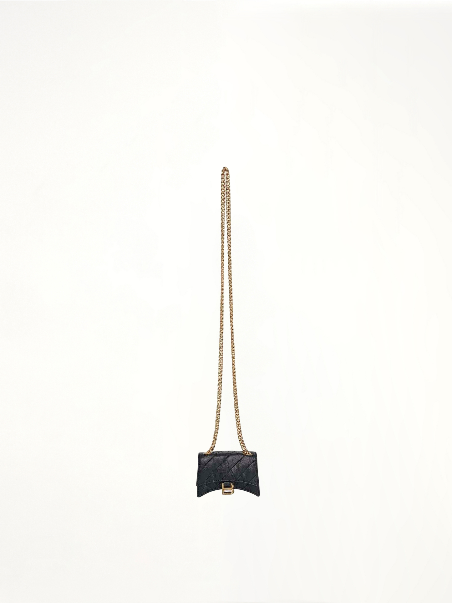 Crush Chain Mini Bag in Black