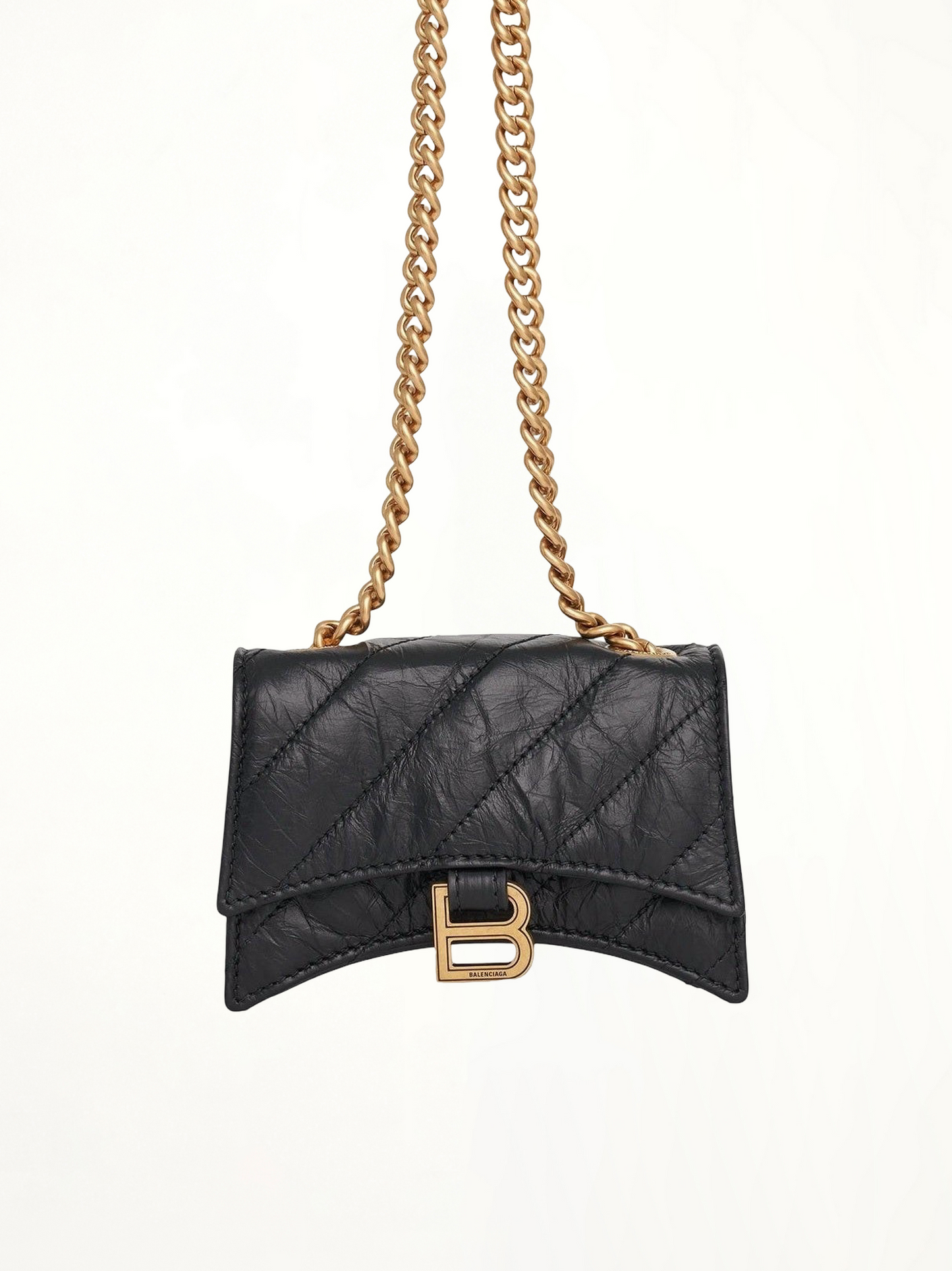 Crush Chain Mini Bag in Black