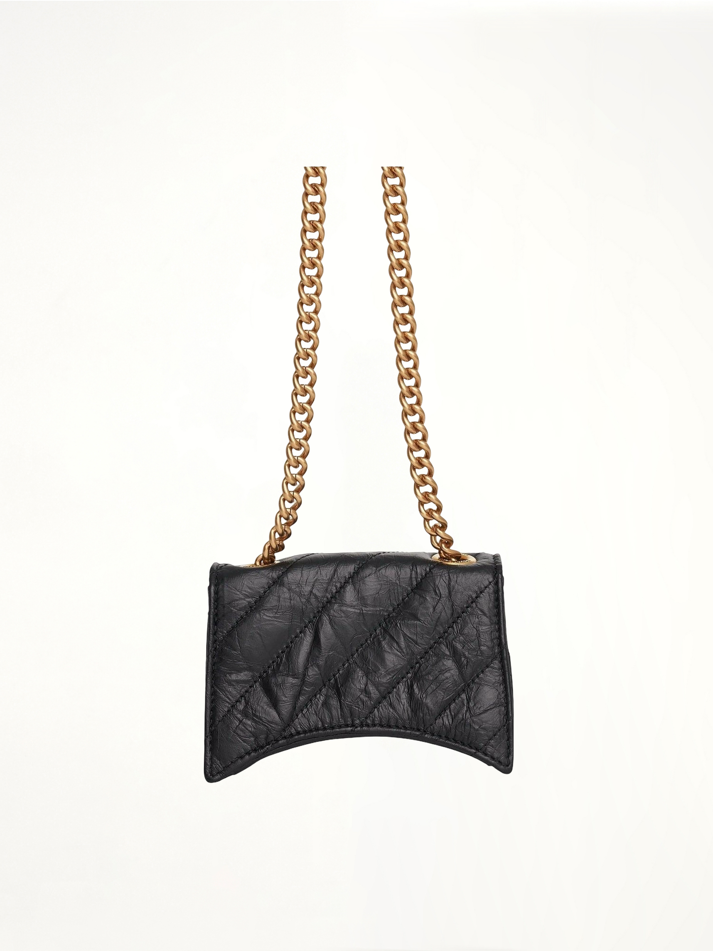 Crush Chain Mini Bag in Black