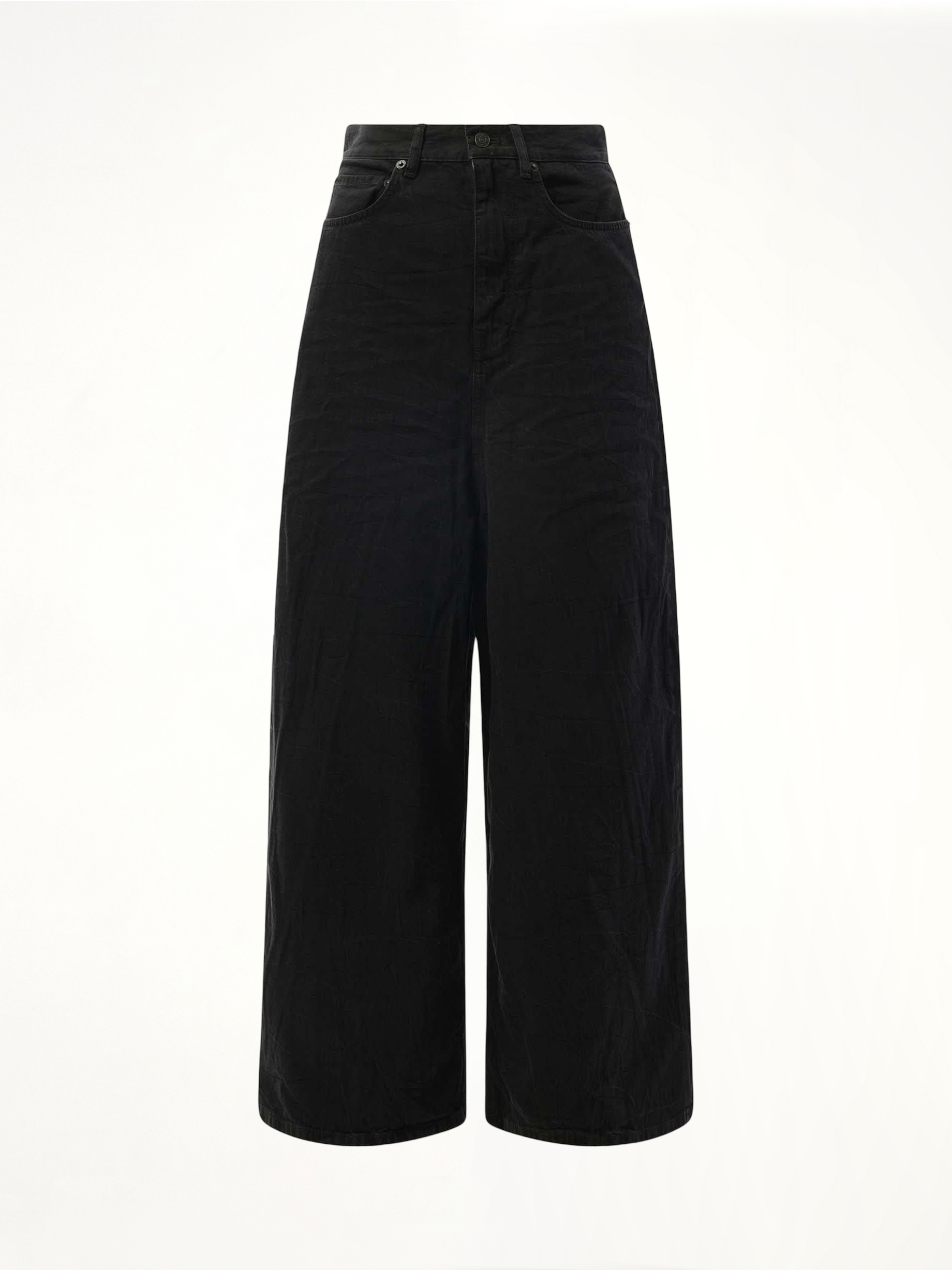 블랙 로 크로치 일본 데님 진