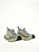 3XL Sneaker in White/Yellow/Blue Front View | BALENCIAGA