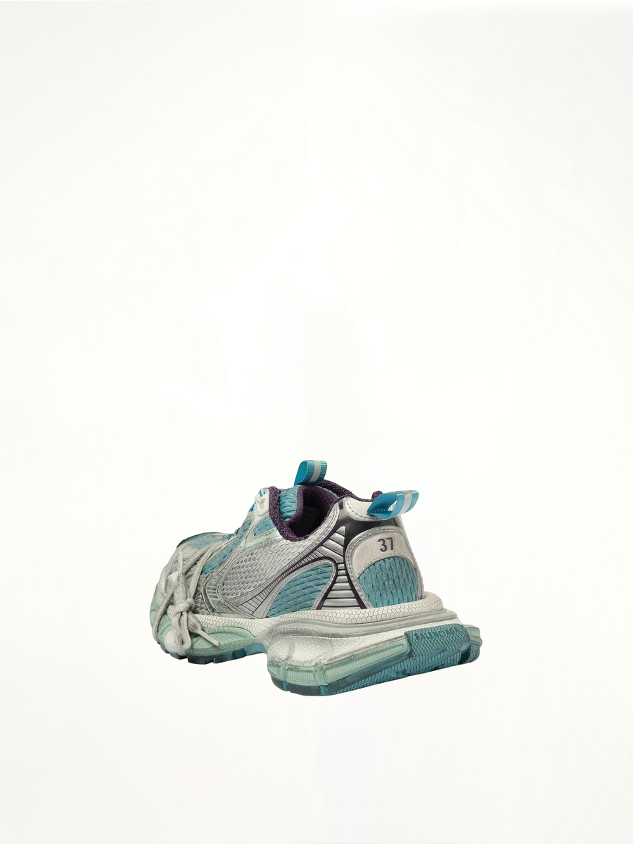 3XL Sneaker in Light Blue/White Back View | BALENCIAGA