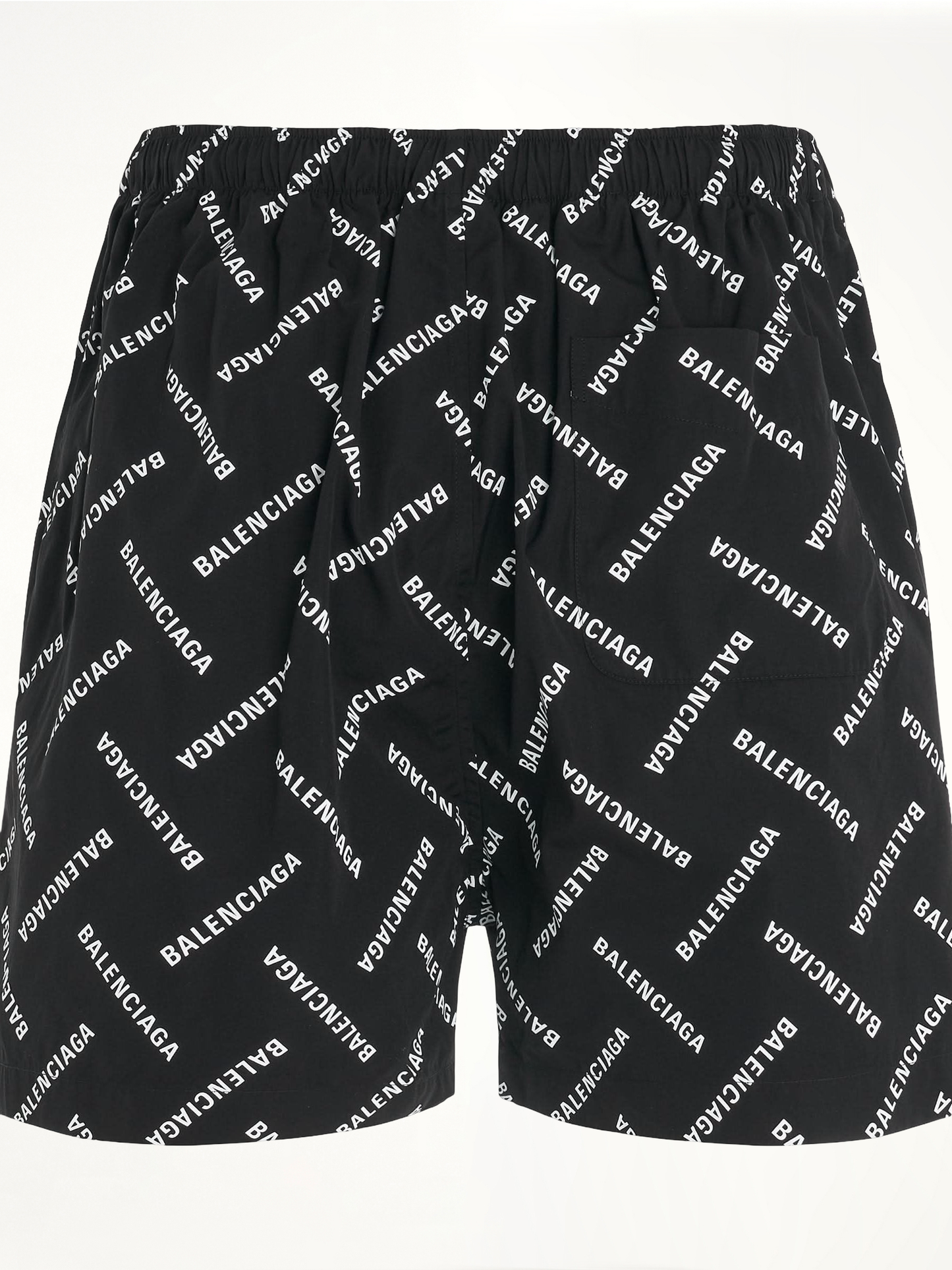 All-Over Logo Pyjama Shorts in Black/White