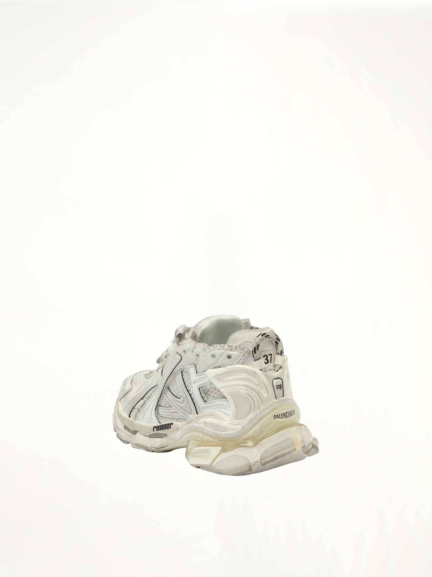 Runner Mesh Sneaker in White