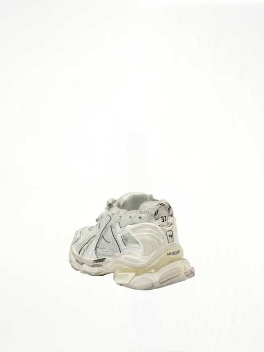 Runner Mesh Sneaker in White