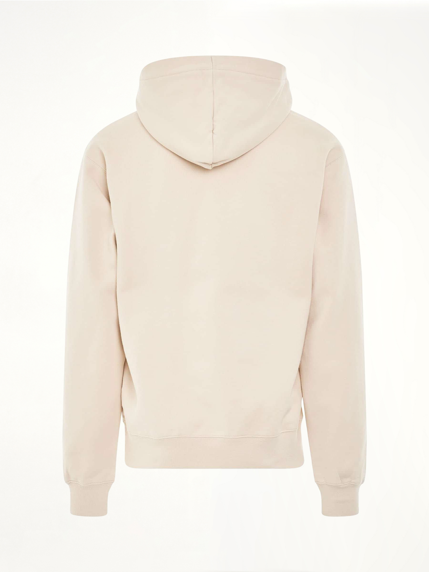 Gros Grain Logo Hoodie in Beige