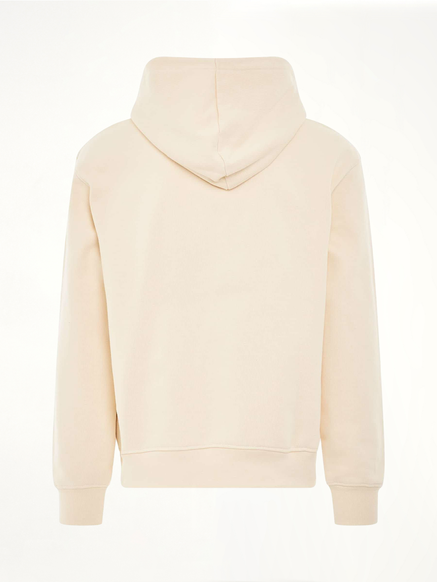Brode Embroidered Logo Hoodie in Beige
