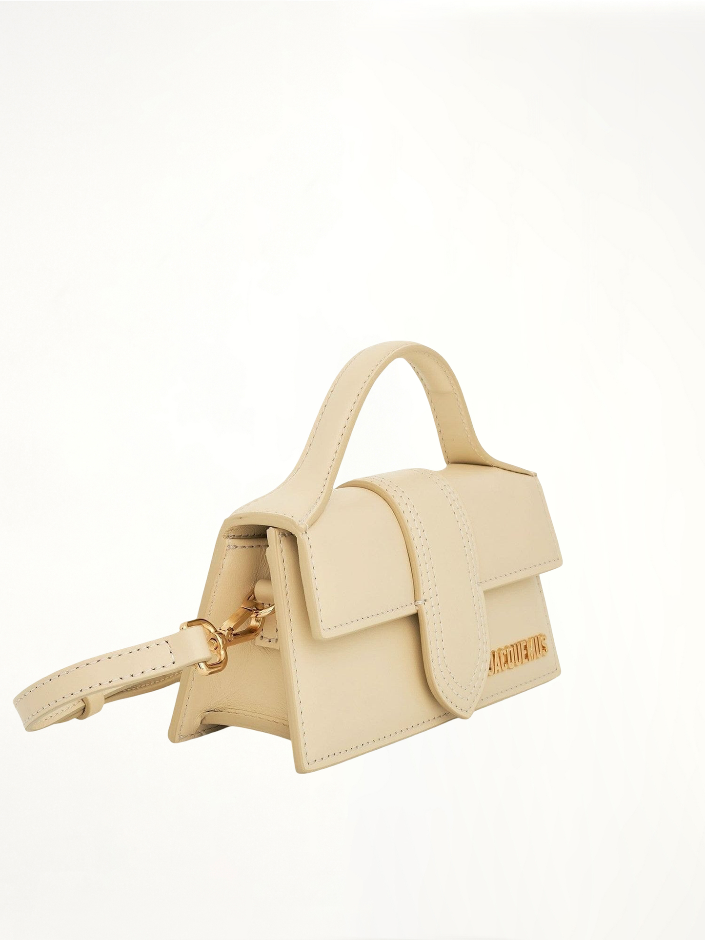 Le Bambino Leather Bag in Ivory