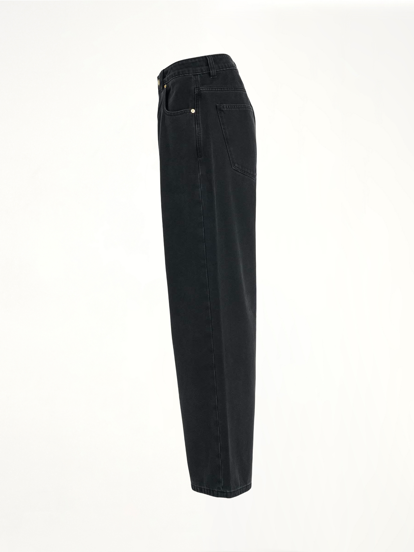 Le Denimes Large Jeans in Black