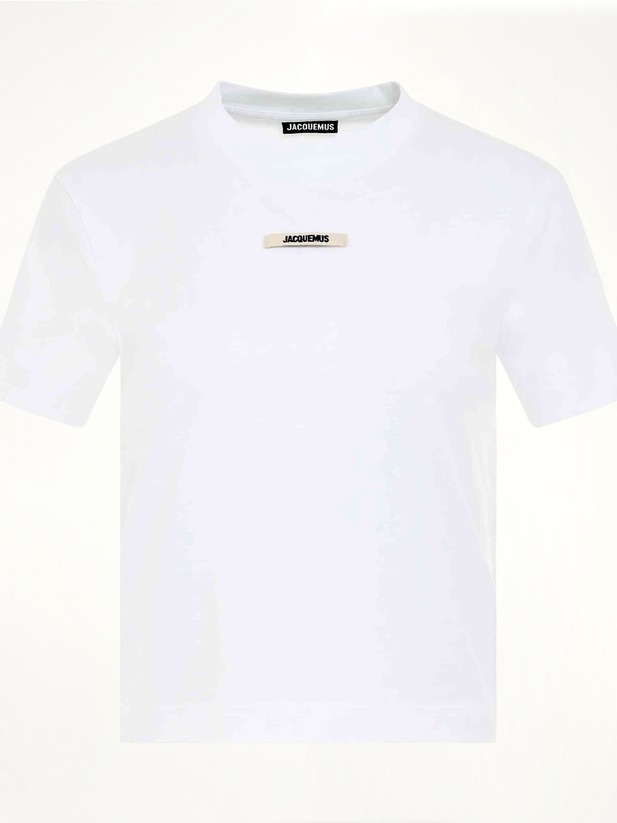 Gros Grain Logo T-Shirt in White