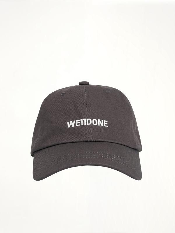 Basic Small Logo Cap in Charcoal