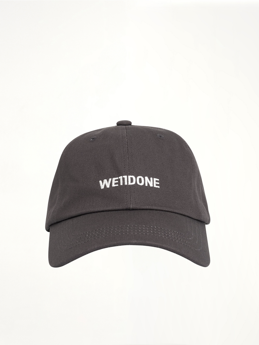 Basic Small Logo Cap in Charcoal