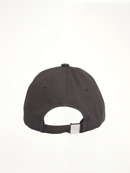 Basic Small Logo Cap in Charcoal