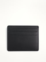 Maison Margiela Four Stitches Leather Card Holder in Black