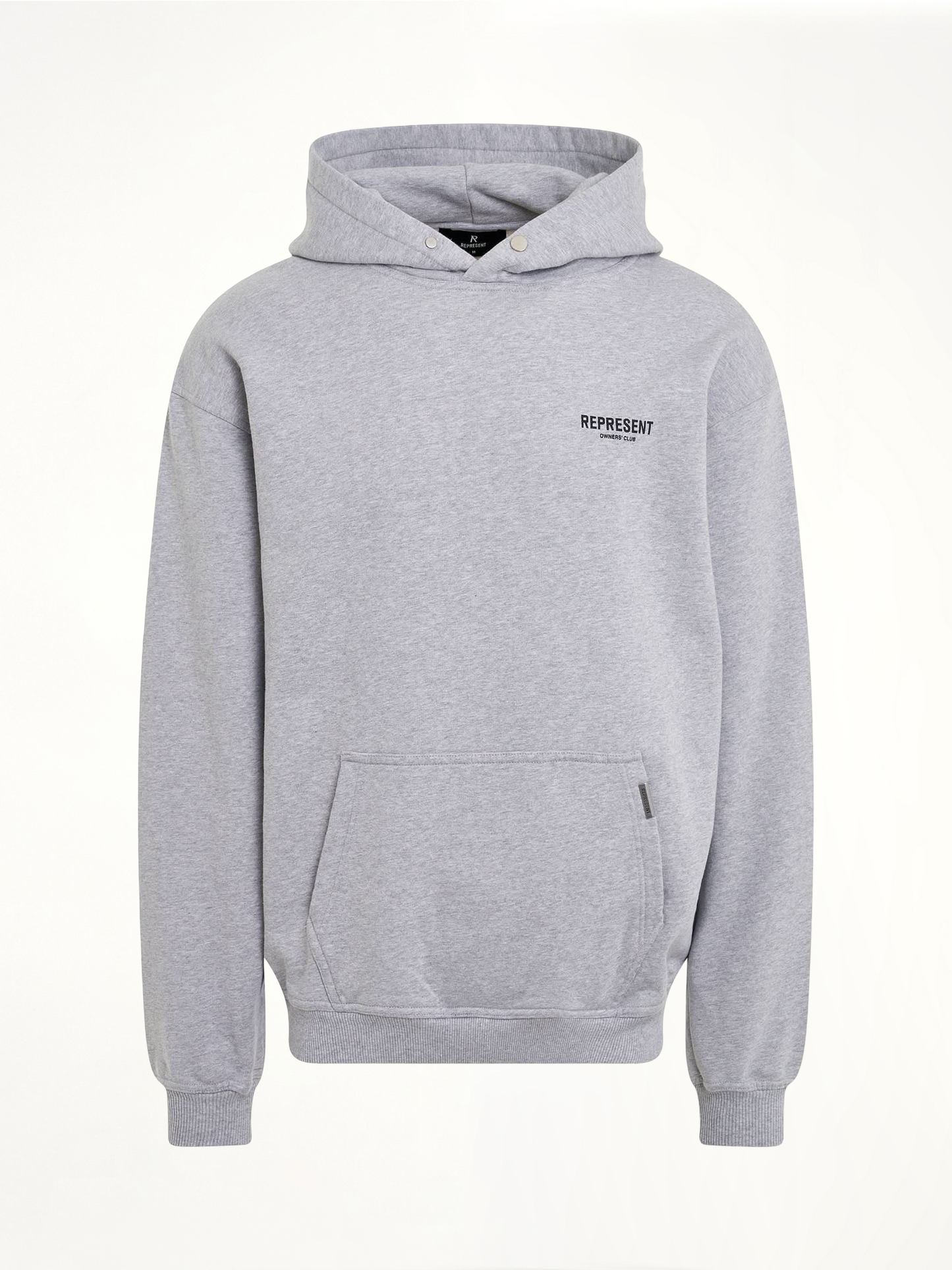 New Represent Owners Club Hoodie in Ash Grey/Black