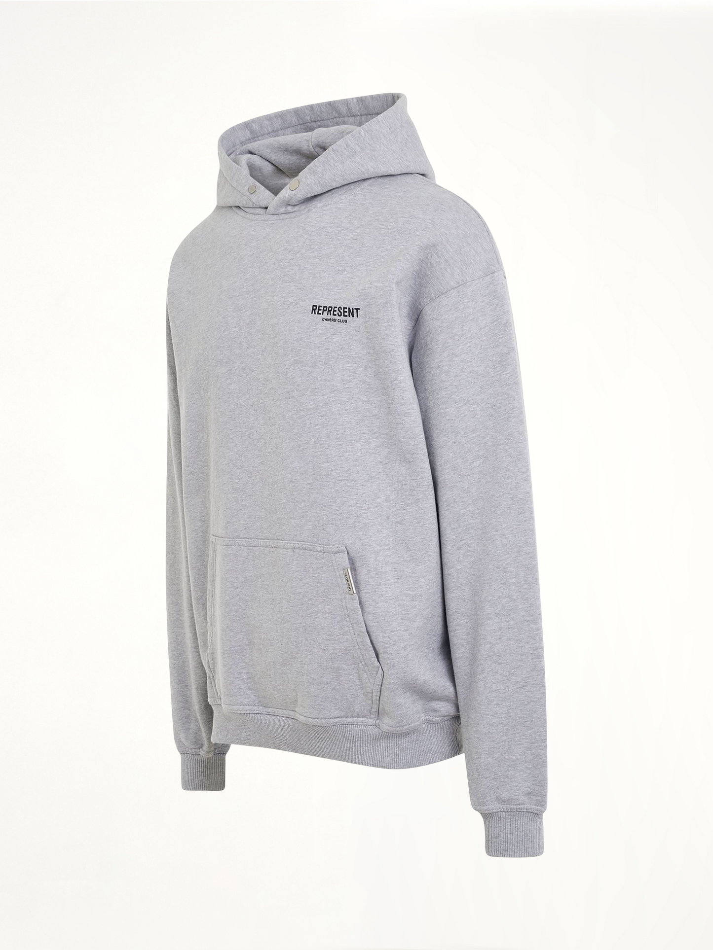 New Represent Owners Club Hoodie in Ash Grey/Black