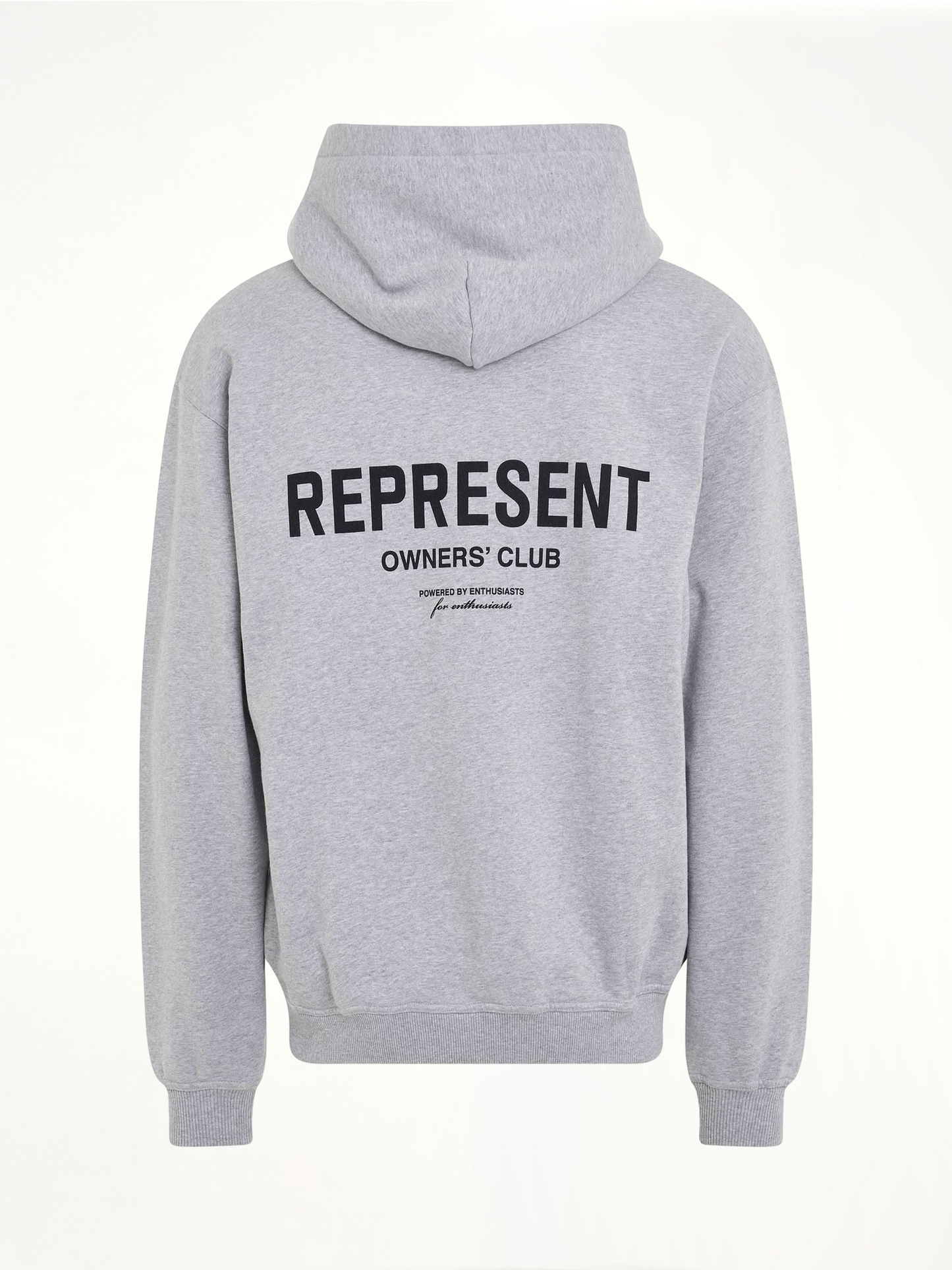 New Represent Owners Club Hoodie in Ash Grey/Black