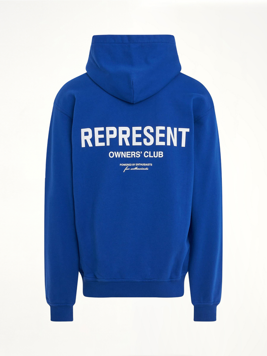 New Represent Owners Club Hoodie in Cobalt Blue
